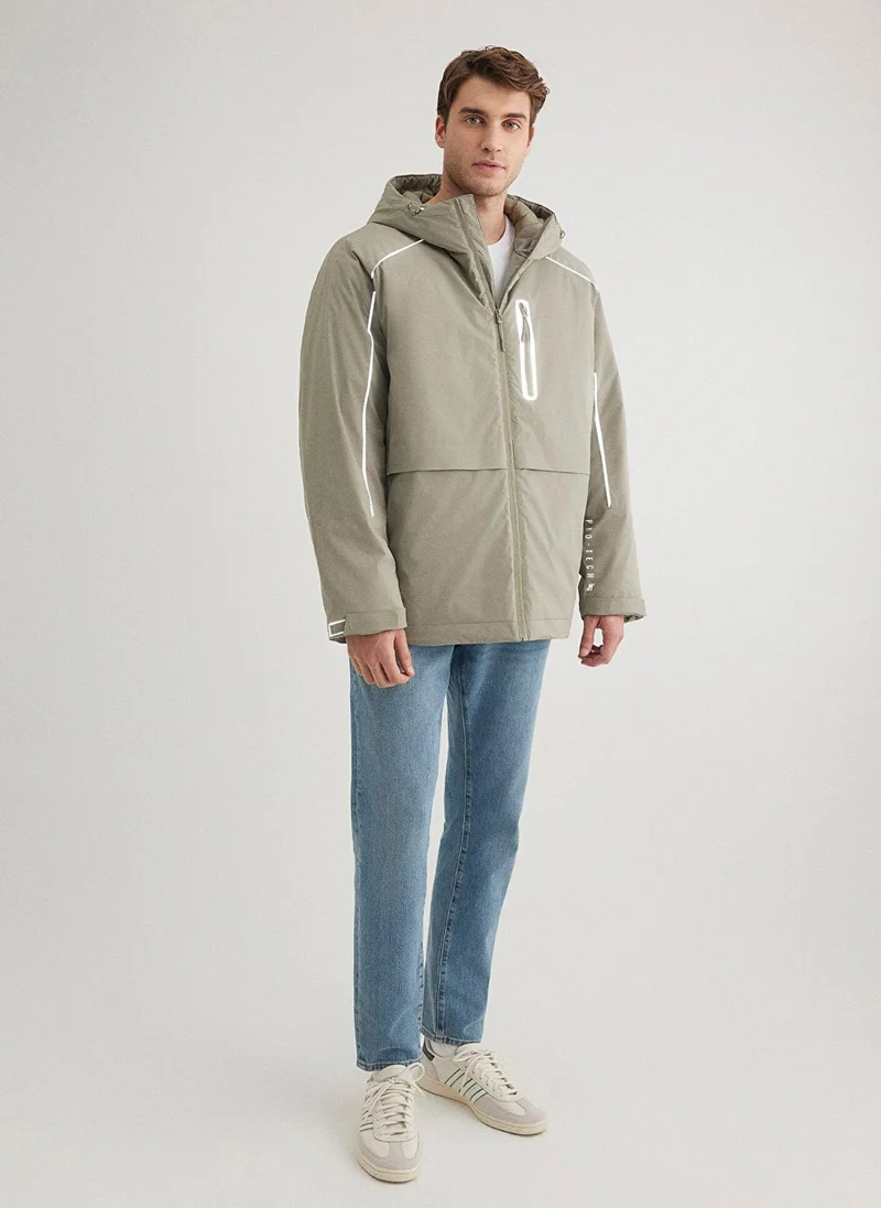 MAVI Hooded Khaki Jacket