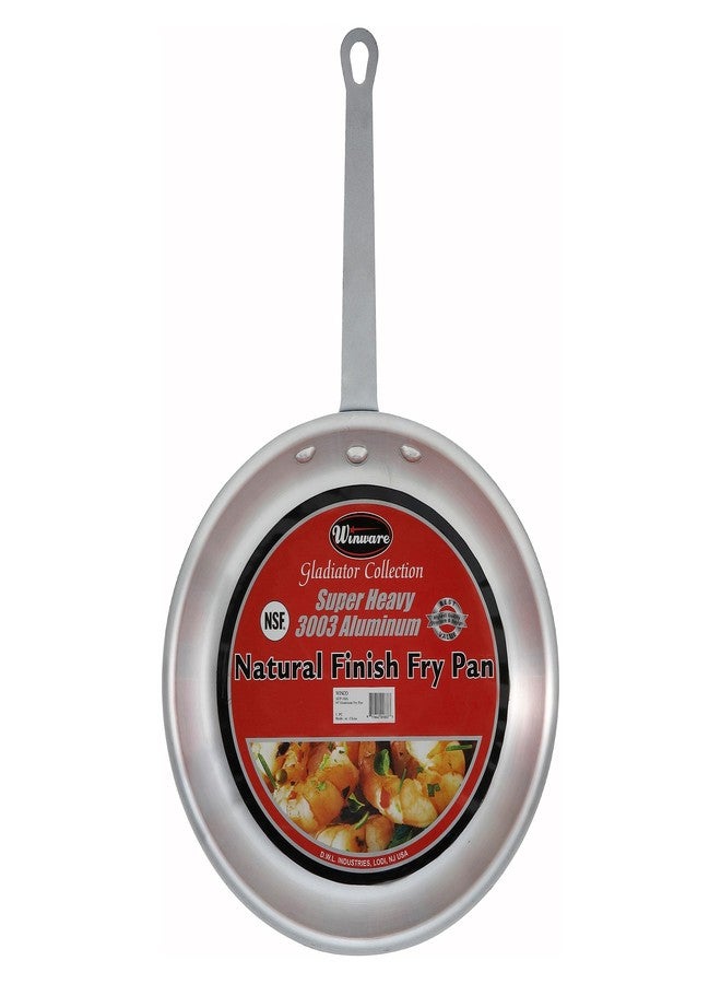 Winco Commercial-Grade Aluminium Fry Pan/Skillet, Natural Finish, 8" - Image 4