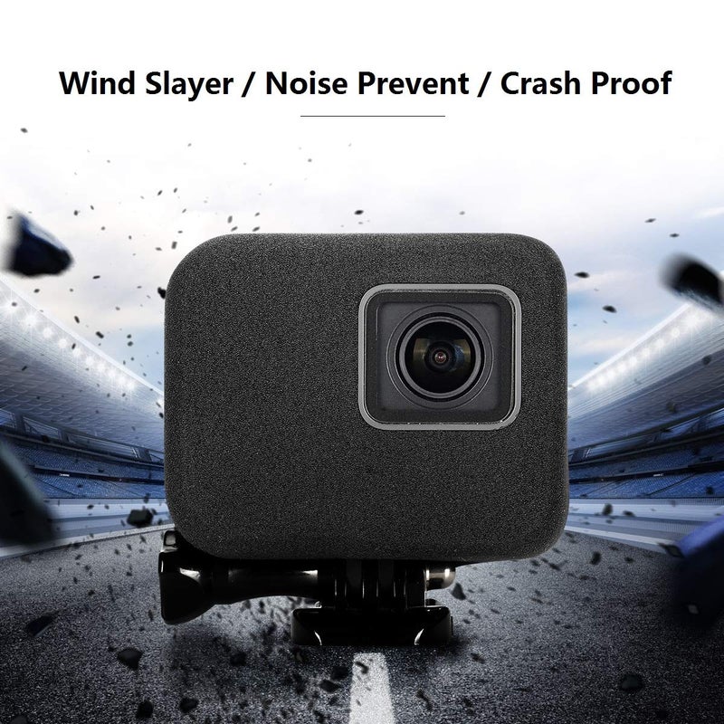 Taisioner Windslayer Cover Housing Frame Case for GO Hero 5 Hero 6 Hero 7 Black Video Noise Reduction - Image 2