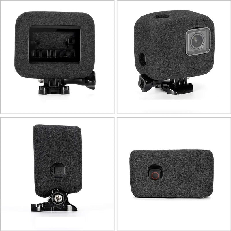 Taisioner Windslayer Cover Housing Frame Case for GO Hero 5 Hero 6 Hero 7 Black Video Noise Reduction - Image 5