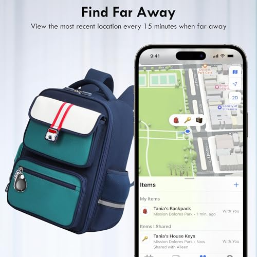 lulaven Utag GPS Tracker for Kids Hidden 1 Pack,Bluetooth Tracker Works with Apple Find My (iOS only),Waterproof, Lost Mode,No Monthly Fee,Suitable for Children,Elderly,Pets,Backpack(Black) - Image 5
