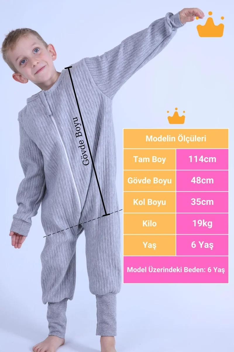 بيجيسا 2-8 Years 1.5 Tog Quilted Kids Sleeping Bag Unisex Long Sleeve Sleeping Bag