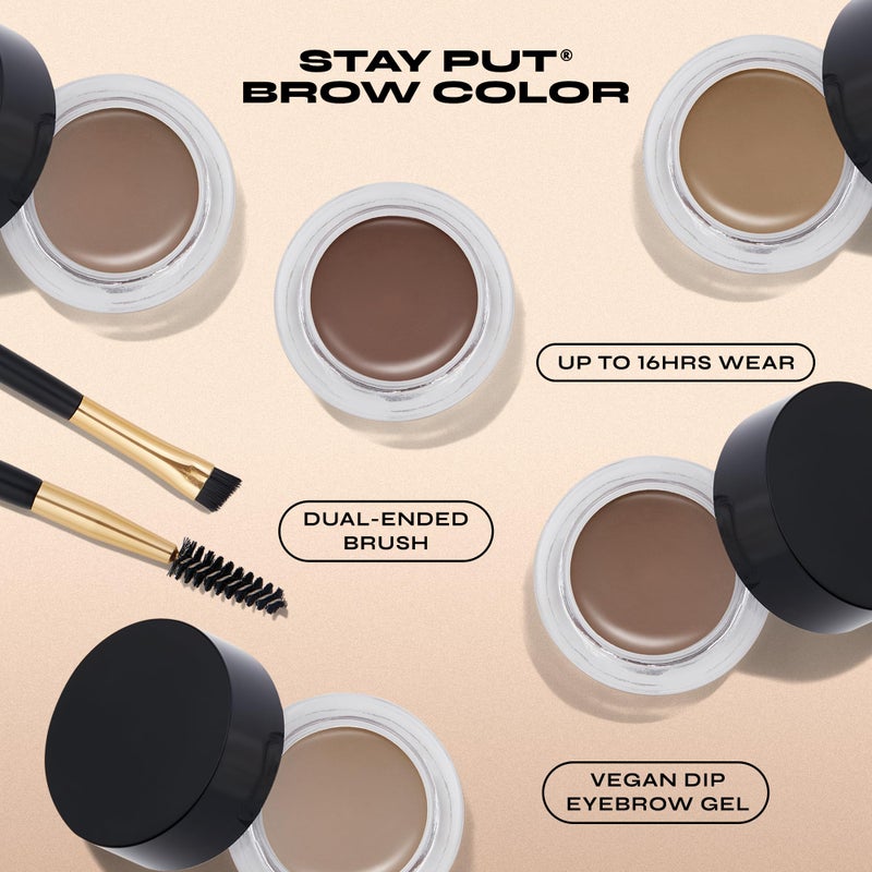 Milani Stay Put Brow Color - Natural Taupe (0.09 Ounce) Vegan, Cruelty-Free Eyebrow Color that Fills and Shapes Browsâ€šÄ¶ - Image 2