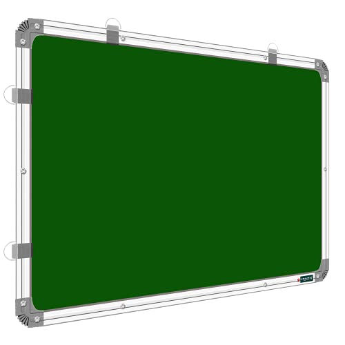YAJNAS Non Magnetic 2x1.5 feet Double Sided White Board and Chalk Board Both Side Writing Boards, one Side White Marker and Reverse Side Chalk Board Surface - Pack of 1 - Image 3