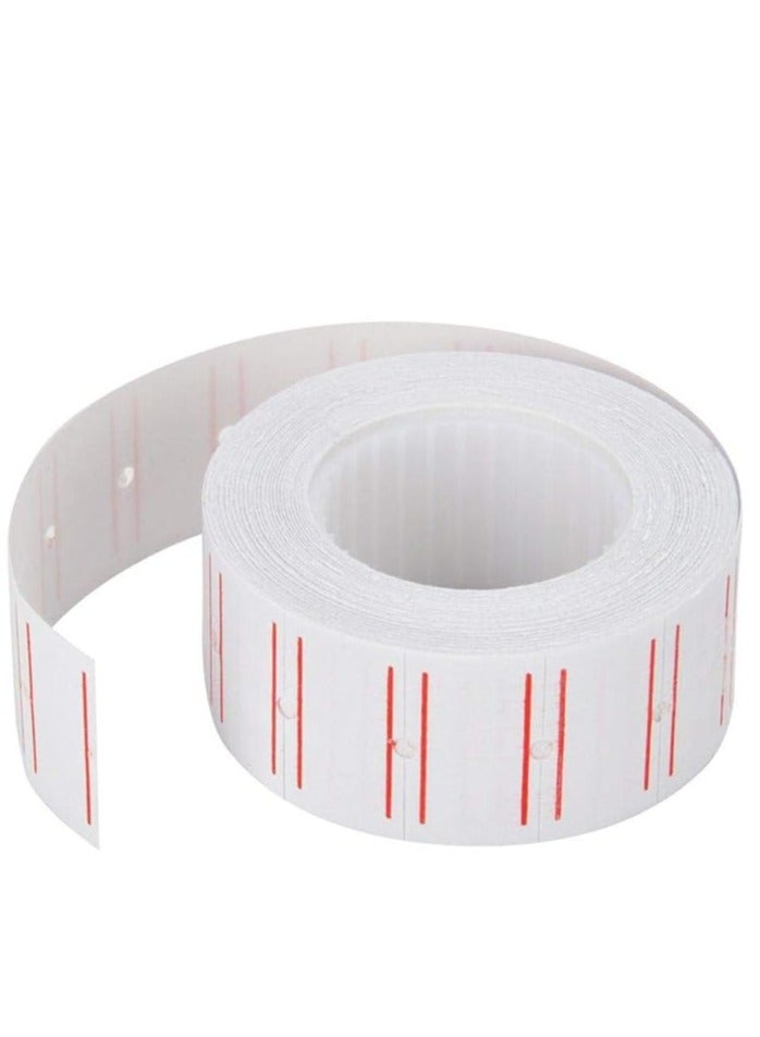 Terabyte 10 لفات 10000 قطعة ملصقات سعر بيضاء لعلامات التسعير لـ Mx-5500 - Image 3