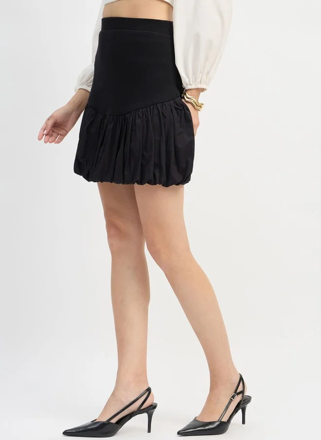 SASSAFRAS Balloon Mini Skirt for Women