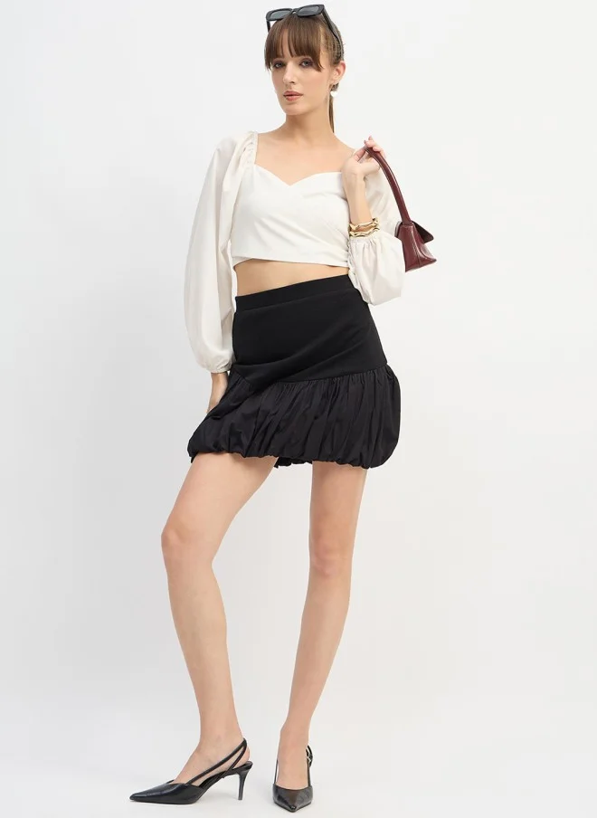 SASSAFRAS Balloon Mini Skirt for Women