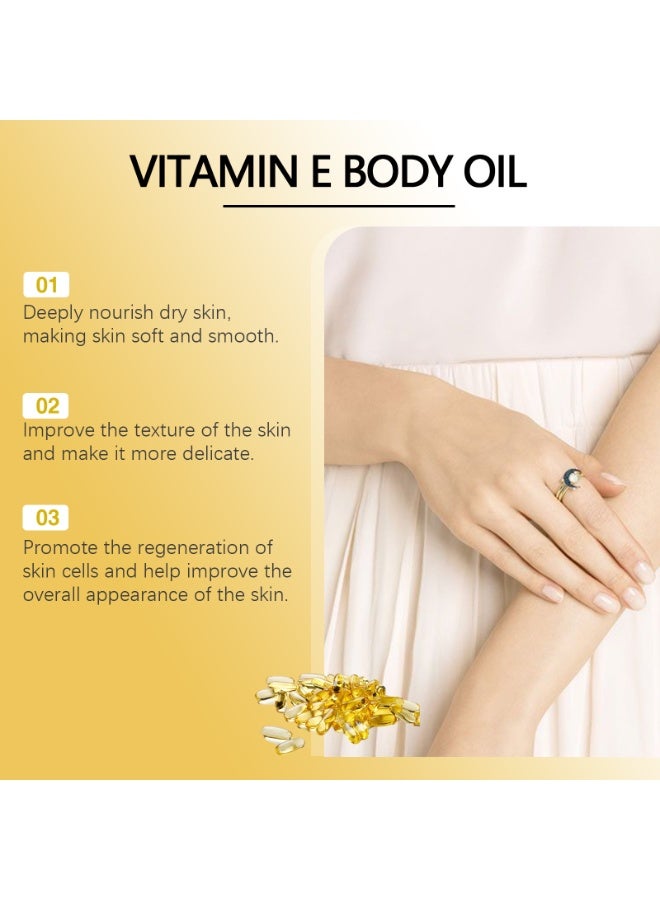 إيلهو زيت فيتامين E العضوي من للبشرة، مرطب طبيعي للوجه والجسم مع زيت الخروع، سيروم مغذي للشعر والأظافر وبشرة متألقة. - Image 5