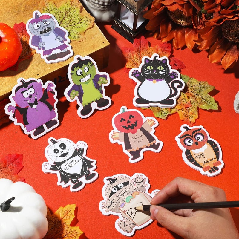 Pajean 800 Sheets Halloween Sticky Notes 40 Pads Spooky Fun Pumpkin Ghost Cat Weird Aesthetic for Office Supplies Kids Gift Party Decoration Favor 315 x inches - Image 3