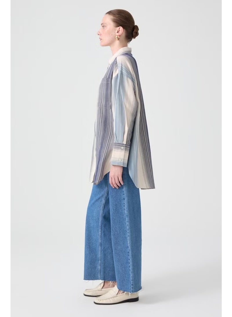 Touche Natural Texture Striped Shirt - Image 3