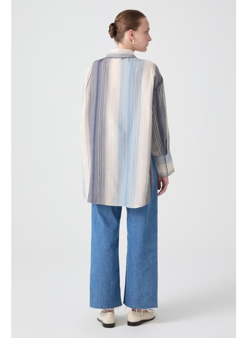 Touche Natural Texture Striped Shirt - Image 4