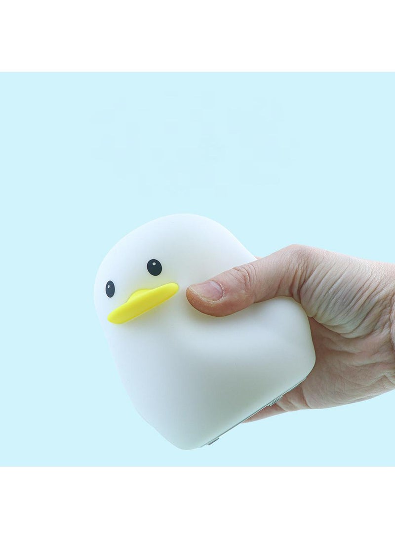 Silicone night light, duckling, USB charging induction sleeping light, bedside night light, children's gift - Image 4