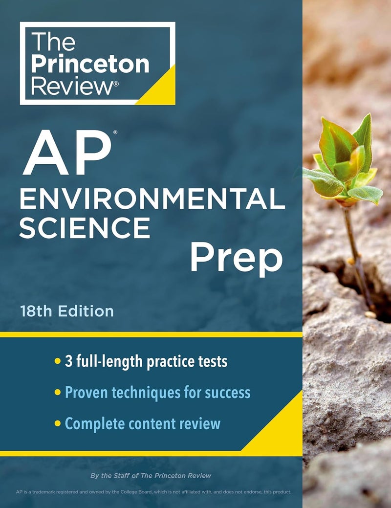 Princeton Review AP Environmental Science Prep, 2024: 3 Practice Tests + Complete Content Review + Strategies & Techniques - Image 1