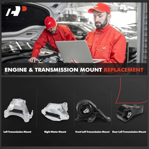 A-Premium 4PCS Engine Motor Mount and Transmission Mount Set Compatible with Chevrolet Cruze 2011-2016, Cruze Limited 2016 & Buick Cascada 2016-2019, 1.6L 1.8L, Automatic Transmission - Image 2