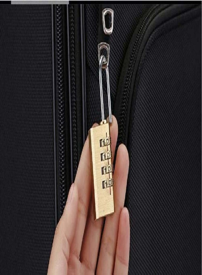DESCTIDY Brass 4 Digit NumberLock for Travel Bags - Resettable Combination Padlock | Password Lock | Hand Bags Shaped Padlock |Locks for Travel Bags, Luggage Locks 1 Pc - Image 3