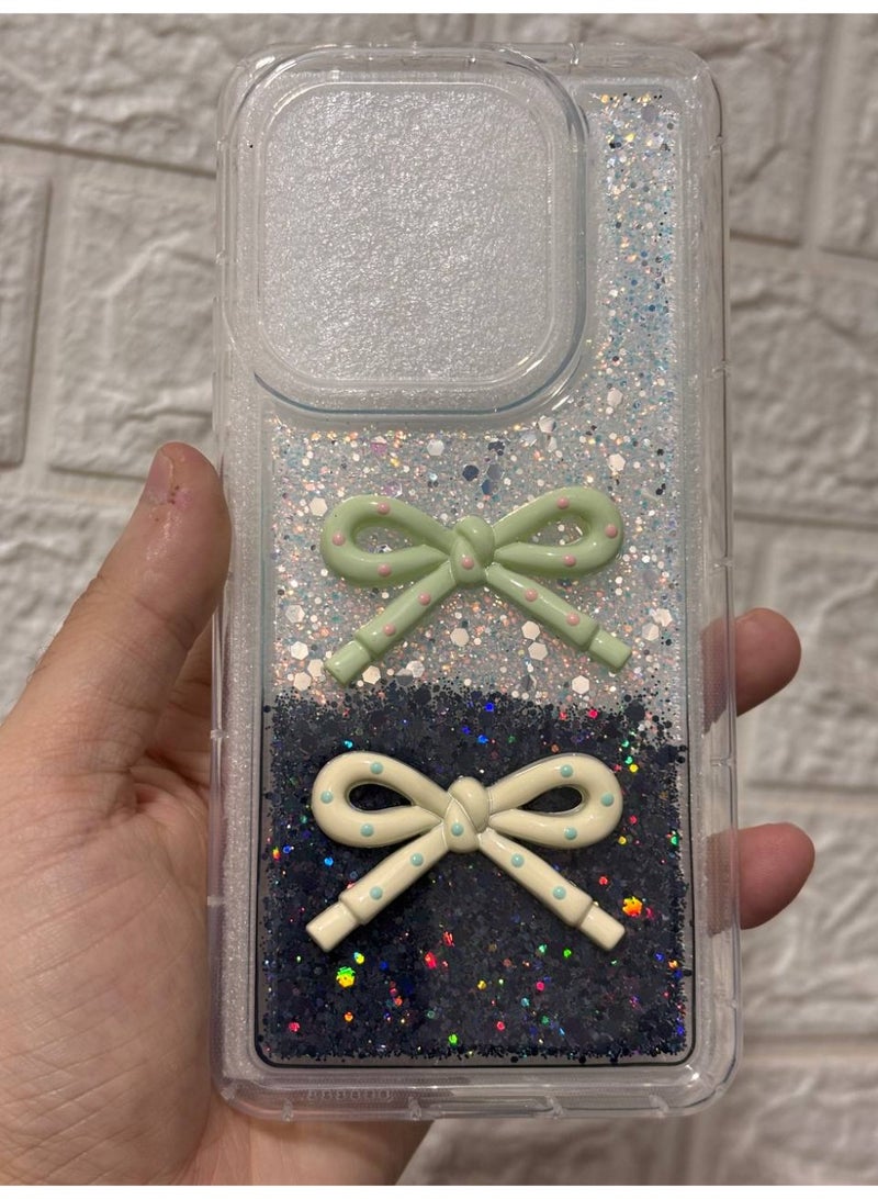 غطاء خلفي مع فيونكة متوافق مع هاتف Xiaomi Redmi Note 14 4G - Image 1