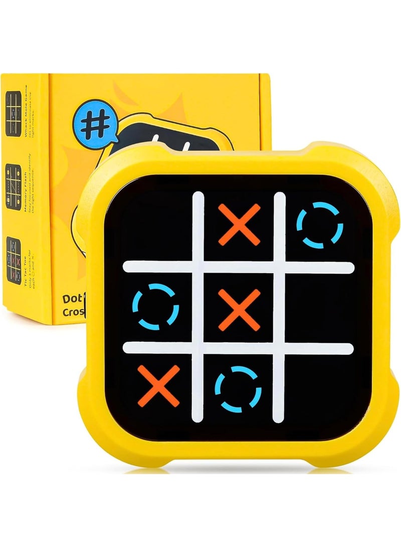 MAGIC VAULT 4-in-1 Electronic Tic Tac Toe Bolt Game – XO Puzzle, Whack-a-Mole, Memory Flash & 2-Player Handheld Toy - Image 1