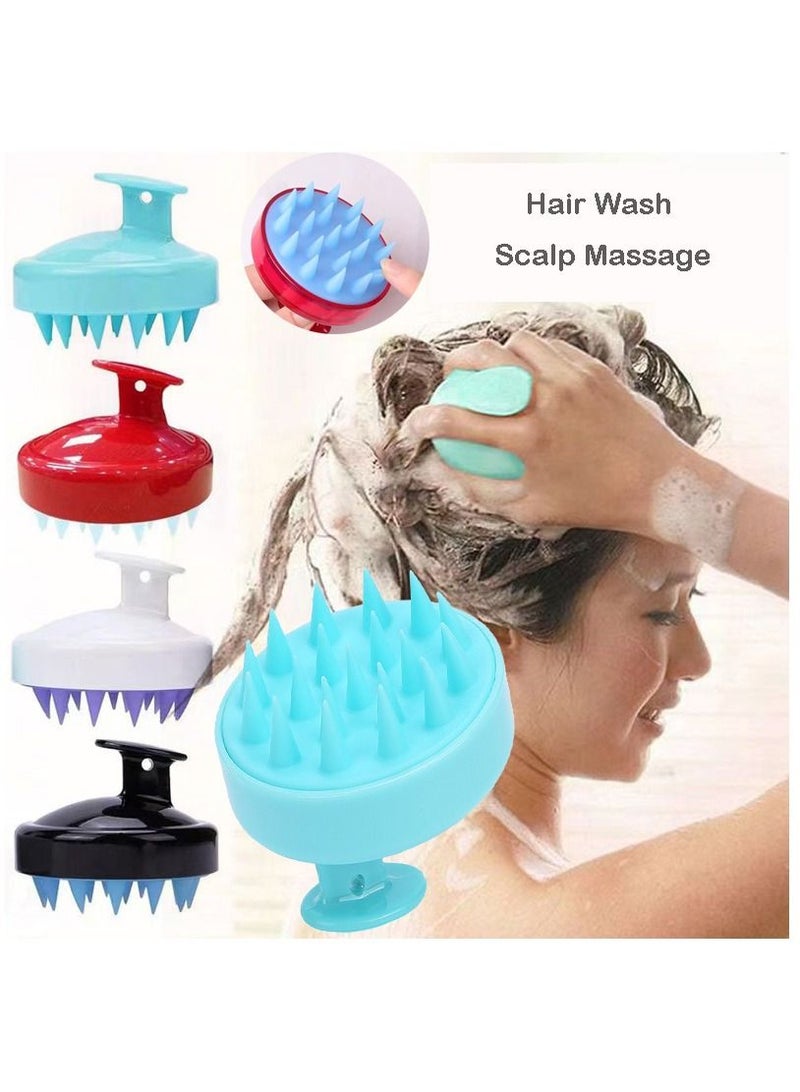 فرشاة شامبو لتدليك فروة الرأس متعدد الألوان - Image 1