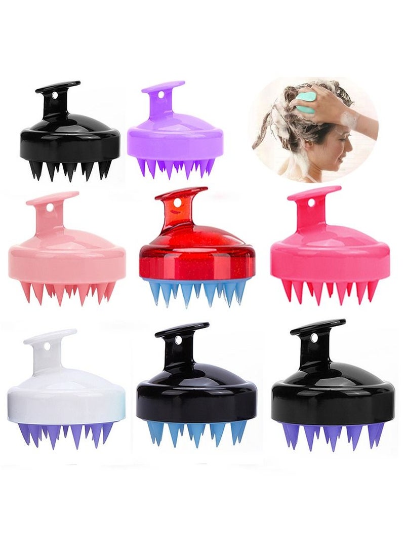 فرشاة شامبو لتدليك فروة الرأس متعدد الألوان - Image 3