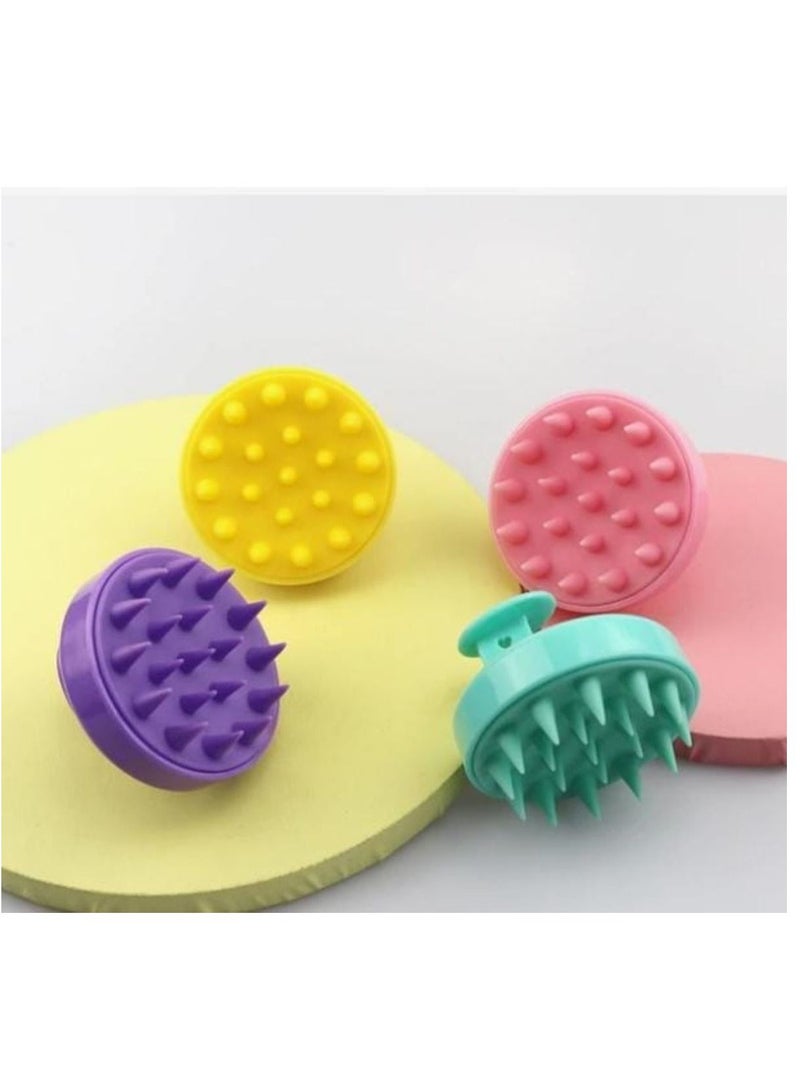 فرشاة شامبو لتدليك فروة الرأس متعدد الألوان - Image 5