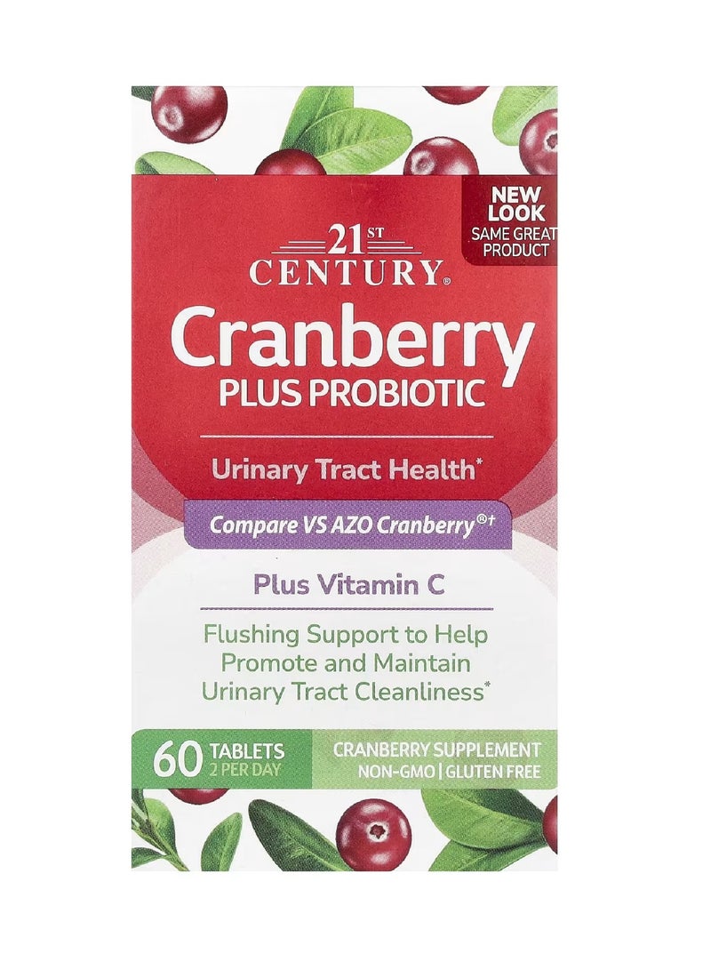 21st Century Cranberry Plus Probiotic, 60 Tablets - Image 1