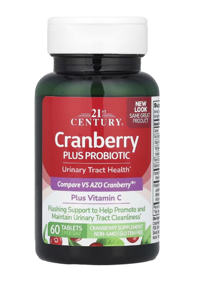 21st Century Cranberry Plus Probiotic, 60 Tablets - Image 2