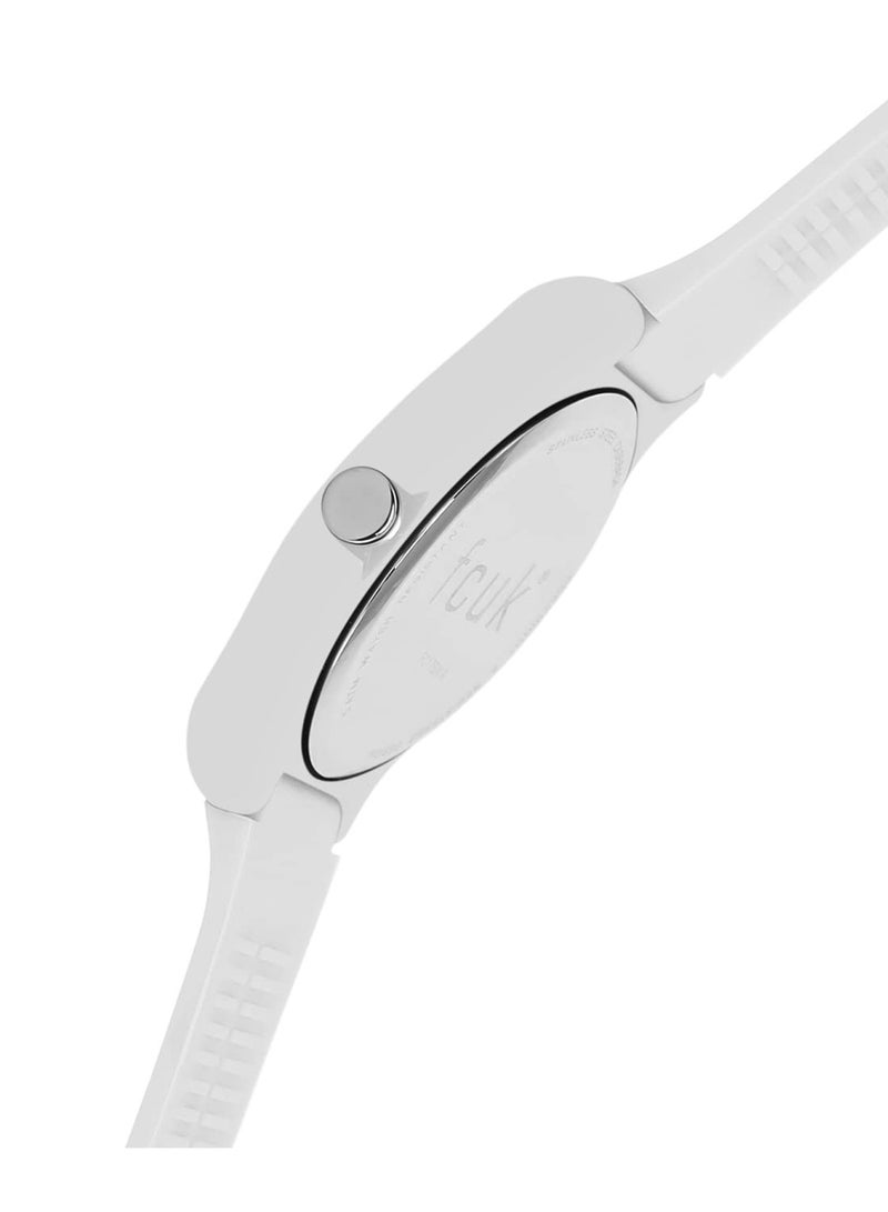 French Connection UK Men's Analog Watch with White Silicone Strap FC176W.R - Image 4