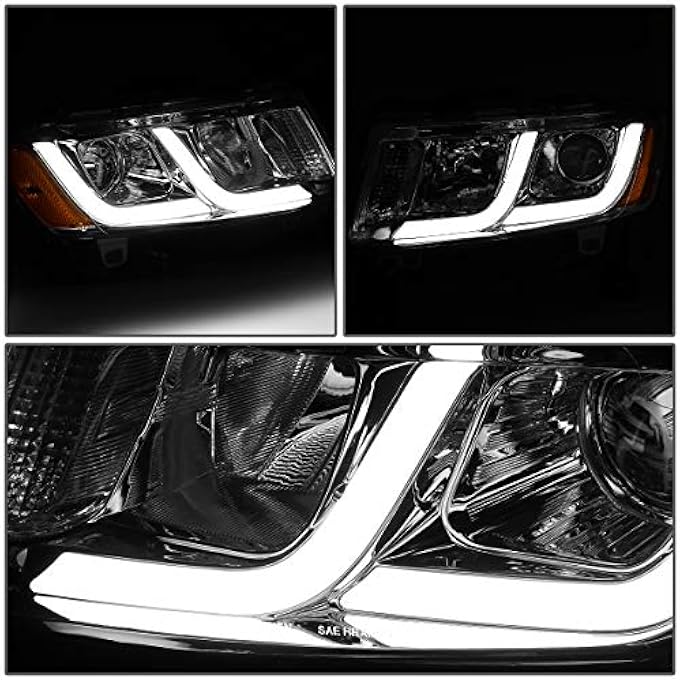 DNA MOTORING زوج من مصابيح أمامية LED DRL Projector لسيارة جيب جراند شيروكي موديل 1416 - Image 4