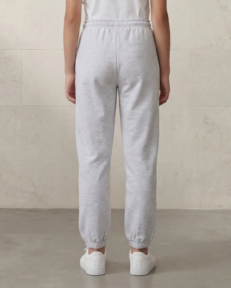 Redtag Senior Girls  Grey Cotton Terry Track Pants