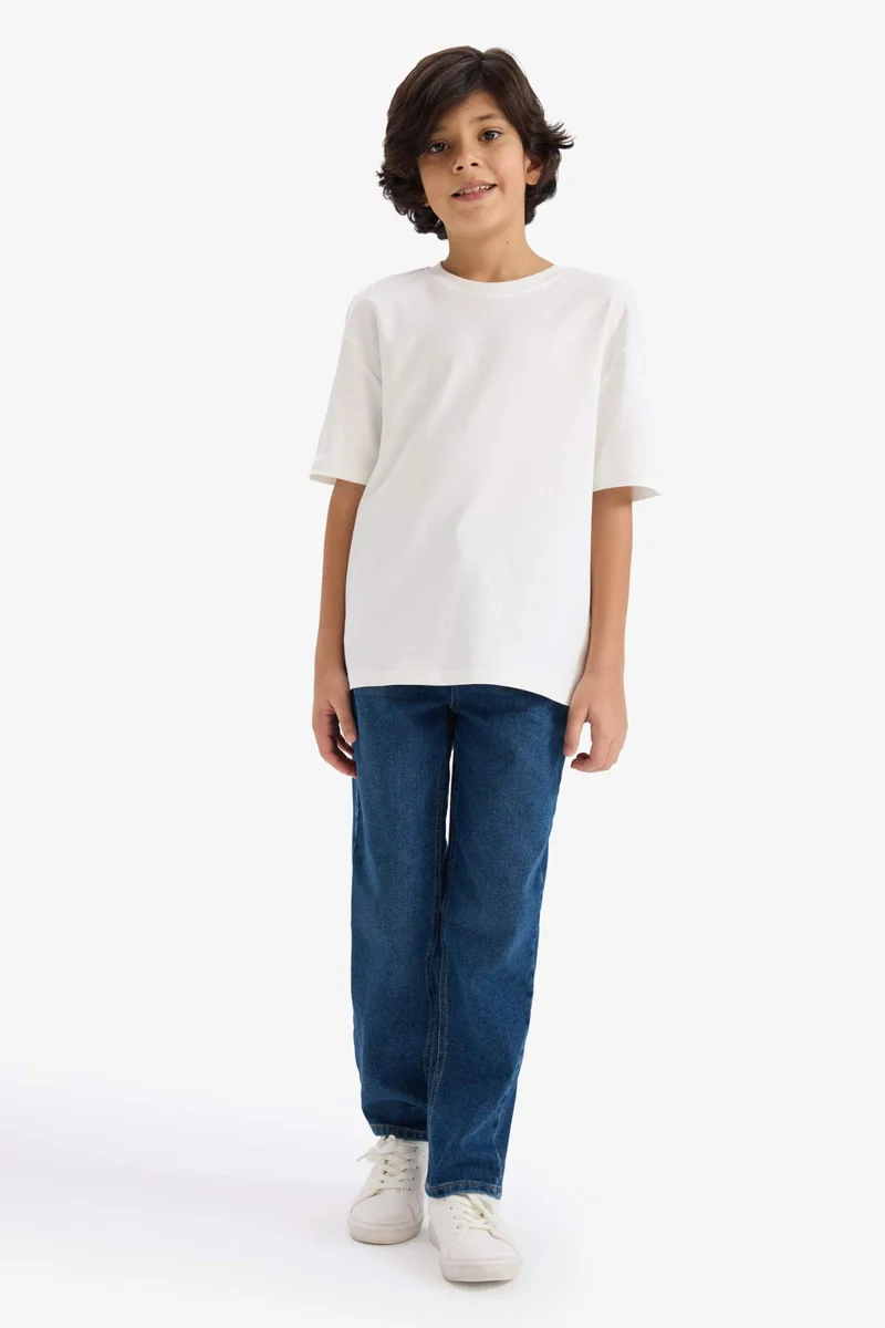ديفاكتو Boy Thick Fabric Oversize T-Shirt