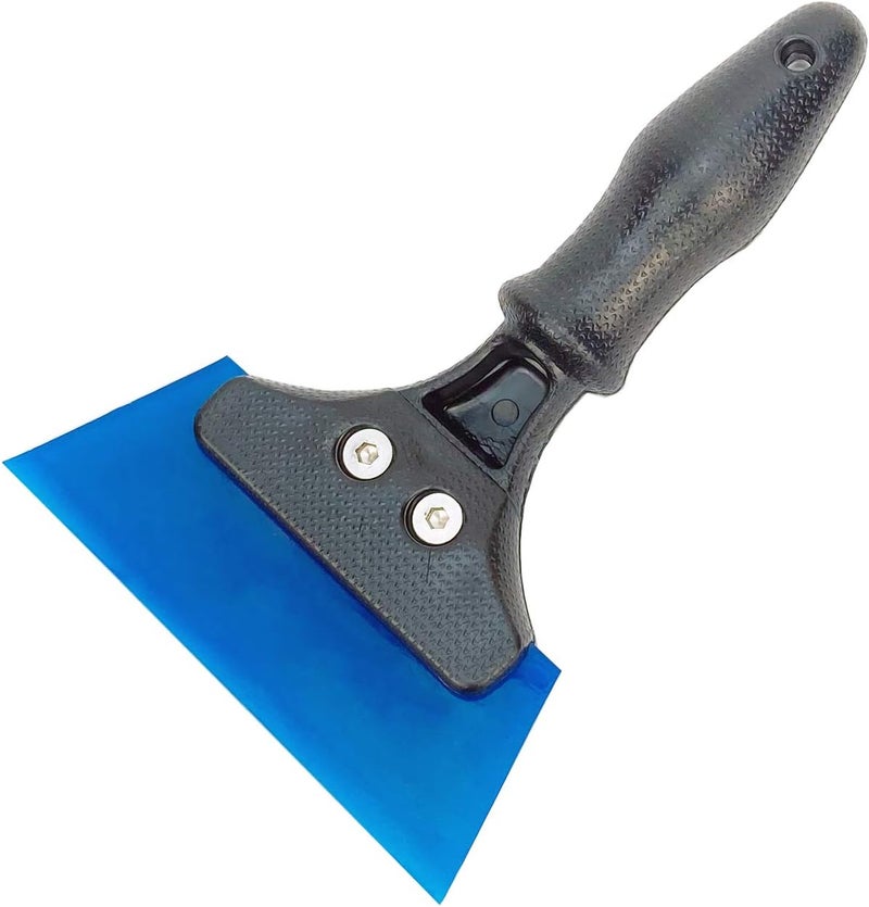 GUGUGI Heavy Duty Car Windshield Squeegee Rubber Shower Squeegee Water Blade Ice Scraper Rubber Squeegee Glass Wiper with Non-Slip Handle for Bathroom Cleaning, Window Tinting, 8Inch - Image 4