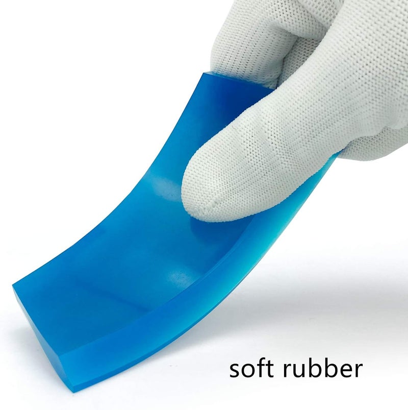 GUGUGI Heavy Duty Car Windshield Squeegee Rubber Shower Squeegee Water Blade Ice Scraper Rubber Squeegee Glass Wiper with Non-Slip Handle for Bathroom Cleaning, Window Tinting, 8Inch - Image 5