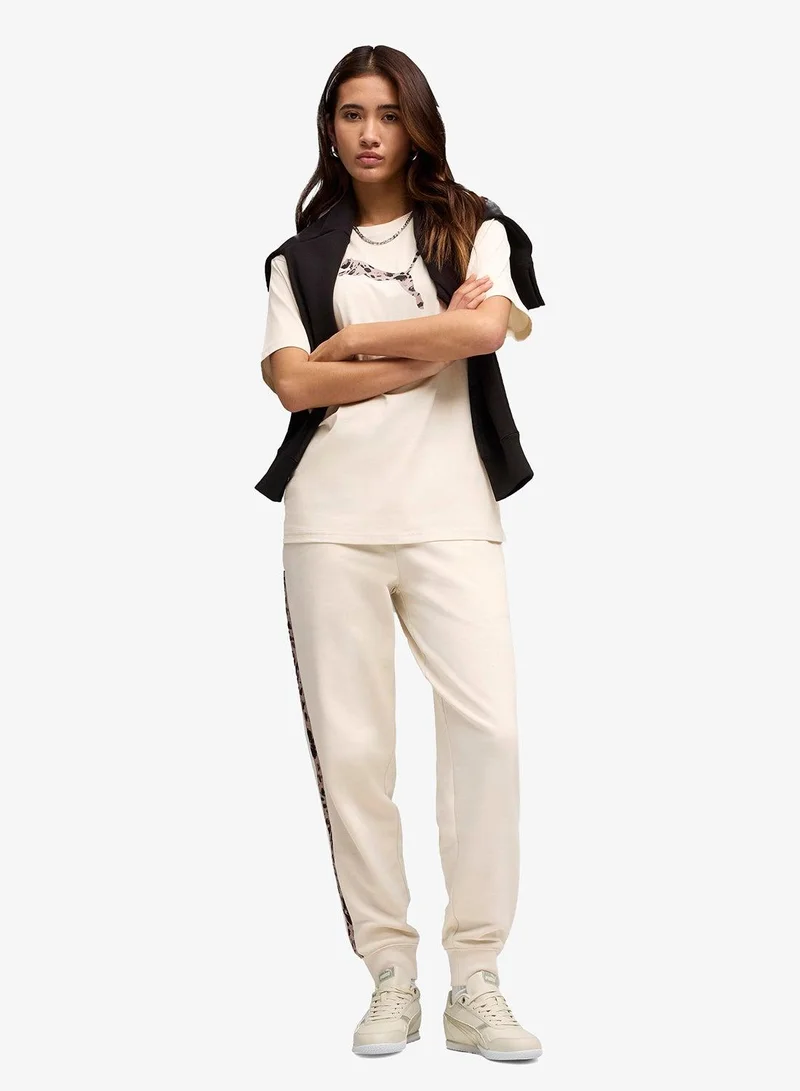 بوما بنطلون رياضي مريح برسومات حيوانات أساسية