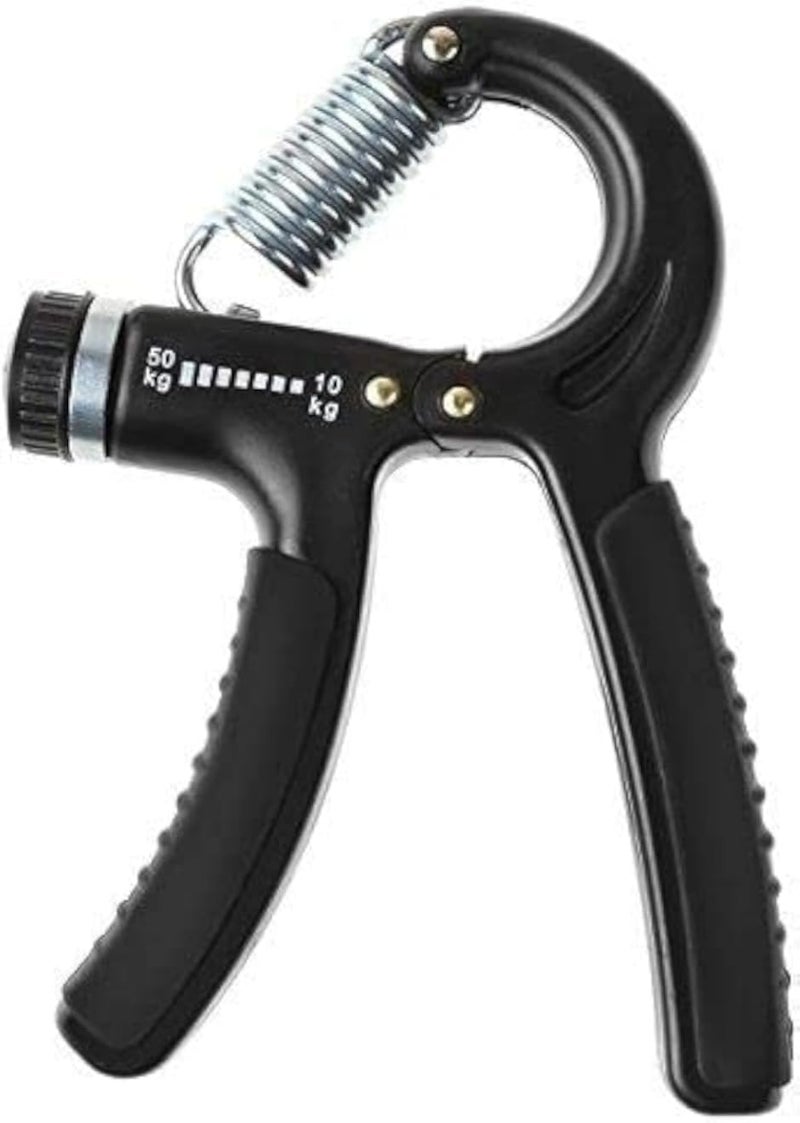 one year warranty_Hand Gripper Adjustable Fitness Strength Trainer Gym Muscle Exerciser Grip Black