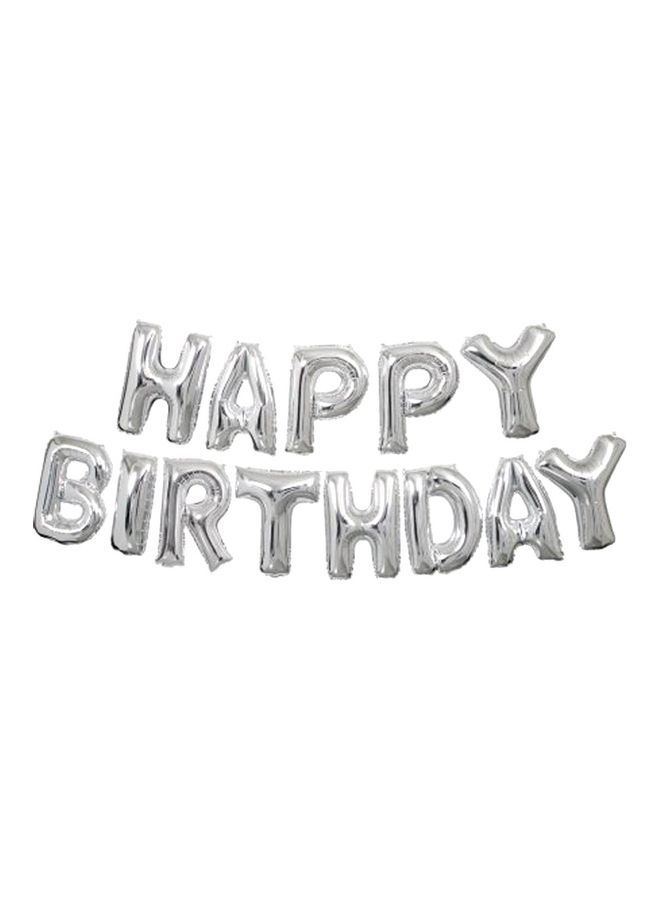 NIBEMINENT 63-Pack Solid Happy Birthday Foil Latter with Balloon - Image 3