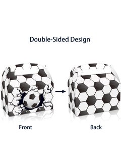 DecoLoral DECOR ME DecoLoral Football Soccer Goodie Bag Soccer Party Favor Bag  Soccer Treat Candy Bags Football Snack Bags Soccer Box Paper Print Gift Bags  - Image 3