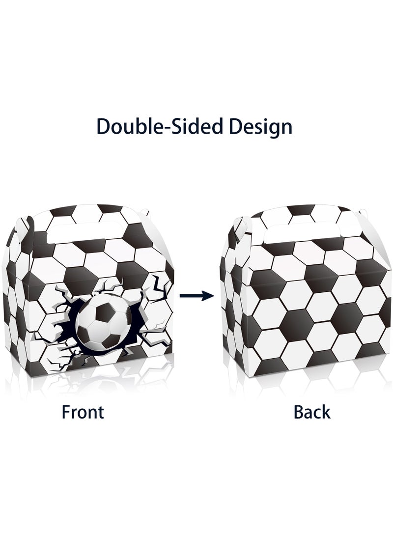 DecoLoral DECOR ME DecoLoral Football Soccer Goodie Bag Soccer Party Favor Bag  Soccer Treat Candy Bags Football Snack Bags Soccer Box Paper Print Gift Bags - Image 3
