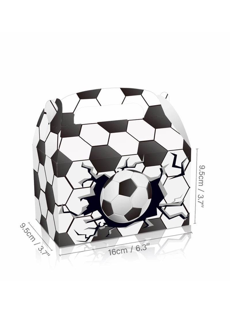 DecoLoral DECOR ME DecoLoral Football Soccer Goodie Bag Soccer Party Favor Bag  Soccer Treat Candy Bags Football Snack Bags Soccer Box Paper Print Gift Bags - Image 2