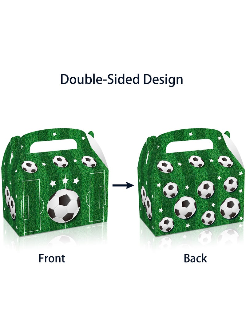 DecoLoral DECOR ME DecoLoral Football Soccer Goodie Bag Soccer Party Favor Bag  Soccer Treat Candy Bags Football Snack Bags Soccer Box Paper Print Gift Bags - Image 4