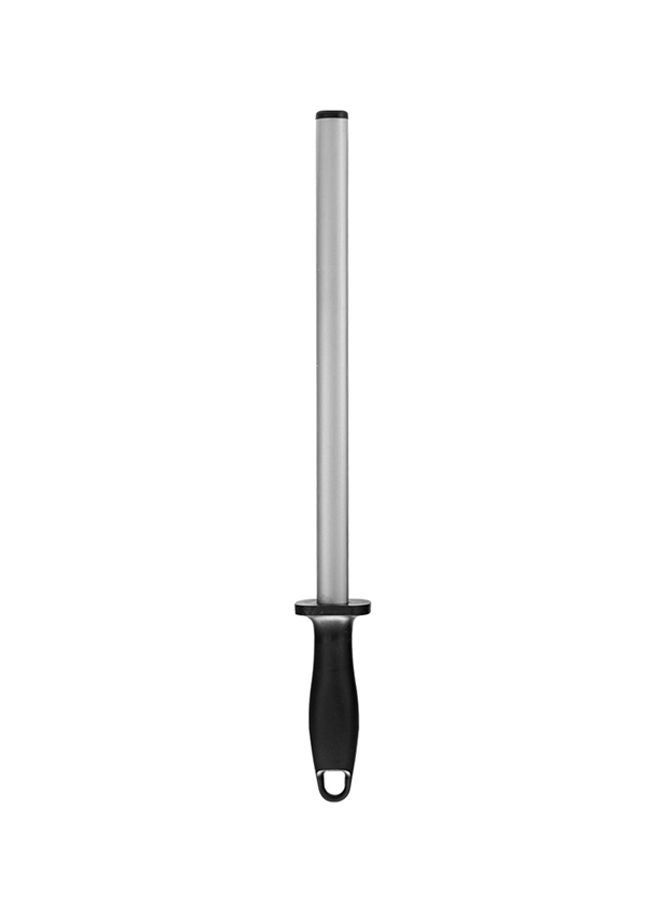 NIBEMINENT Diamond Coated Oval Steel Sharpener Rod Grey/Black 0.179kg  - Image 1