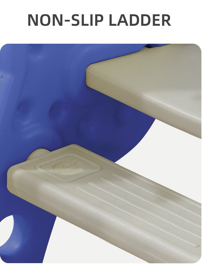 فول جوي زحليقة أطفال مع طوق كرة سلة للاستخدام الداخلي والخارجي - Image 4