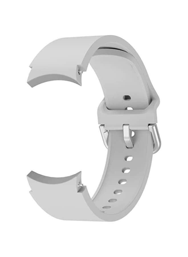 Band For Samsung Galaxy Watch 5 40mm/44mm / 5 Pro 45mm Universal Silicone Colorful Buckle Watch Band Grey - Image 3