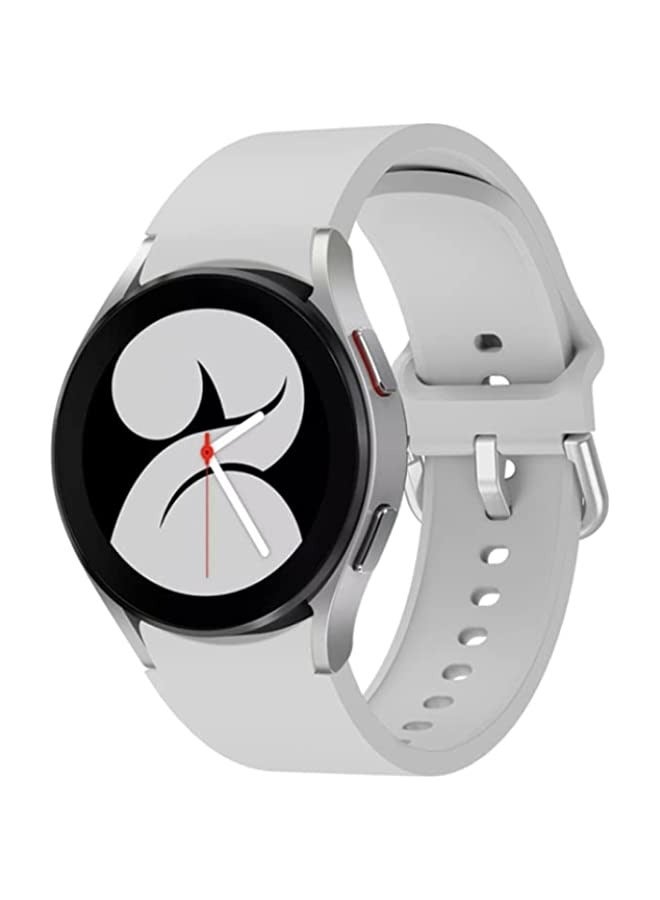 Band For Samsung Galaxy Watch 5 40mm/44mm / 5 Pro 45mm Universal Silicone Colorful Buckle Watch Band Grey - Image 1