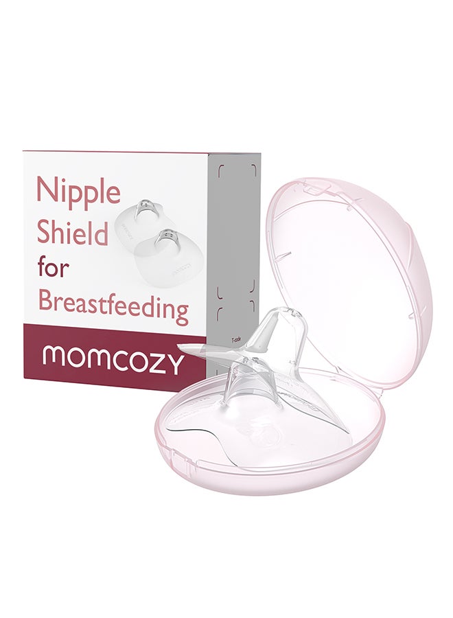 مام كوزي واقيات حلمة ملامسة من السيليكون مقاس 24 مم مع حقيبة حمل - رفيعة للغاية - سيليكون صالح للطعام - Image 1