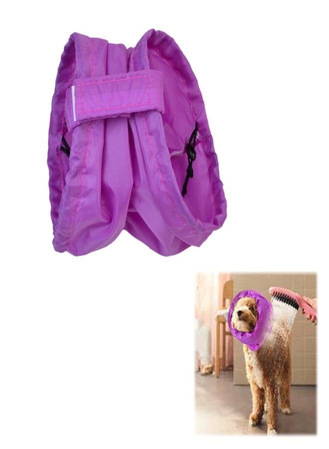 vomvomp 2 Pack Dog Bath Cap Waterproof Shower Hat Dogs Snood for Washing Raining Swimming Dogs Ear Prevention Cover Guard (L) - Image 1