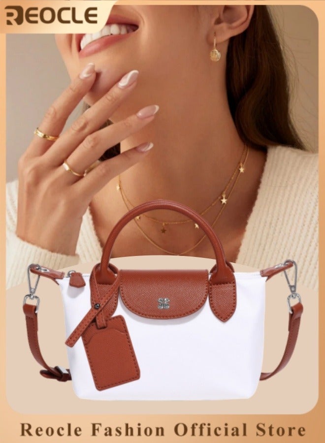 REOCLE Women's Crossbody Bag Shoulder Bag with Removable Strap & Premium Fabric Vintage Crossbody Bag Purses  - Image 1