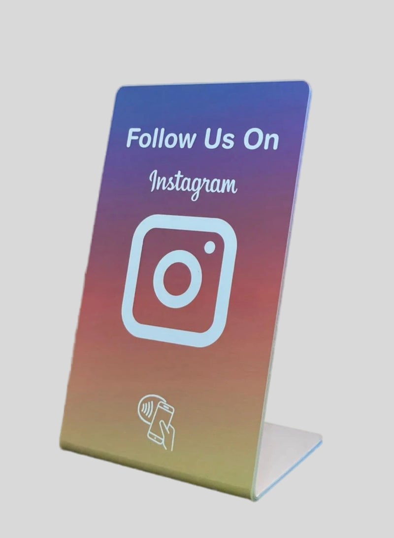 Generic NFC Instagram Stand for Business, Increase Instagram Followers, Premium Material. (Stand Medium) - Image 1