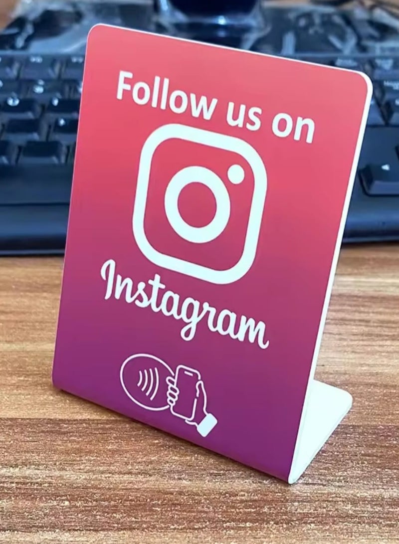 Generic NFC Instagram Stand for Business, Increase Instagram Followers, Premium Material. (Stand Medium) - Image 3