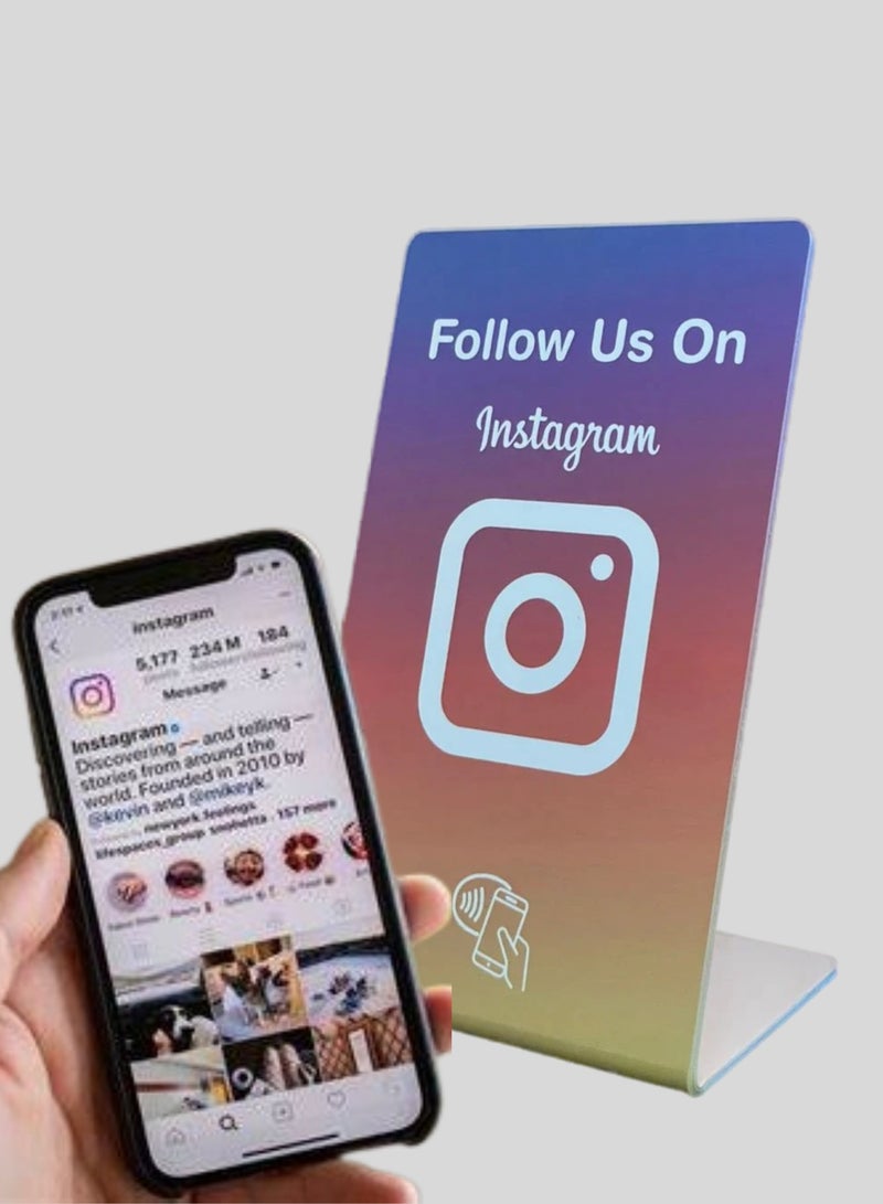 Generic NFC Instagram Stand for Business, Increase Instagram Followers, Premium Material. (Stand Medium) - Image 4
