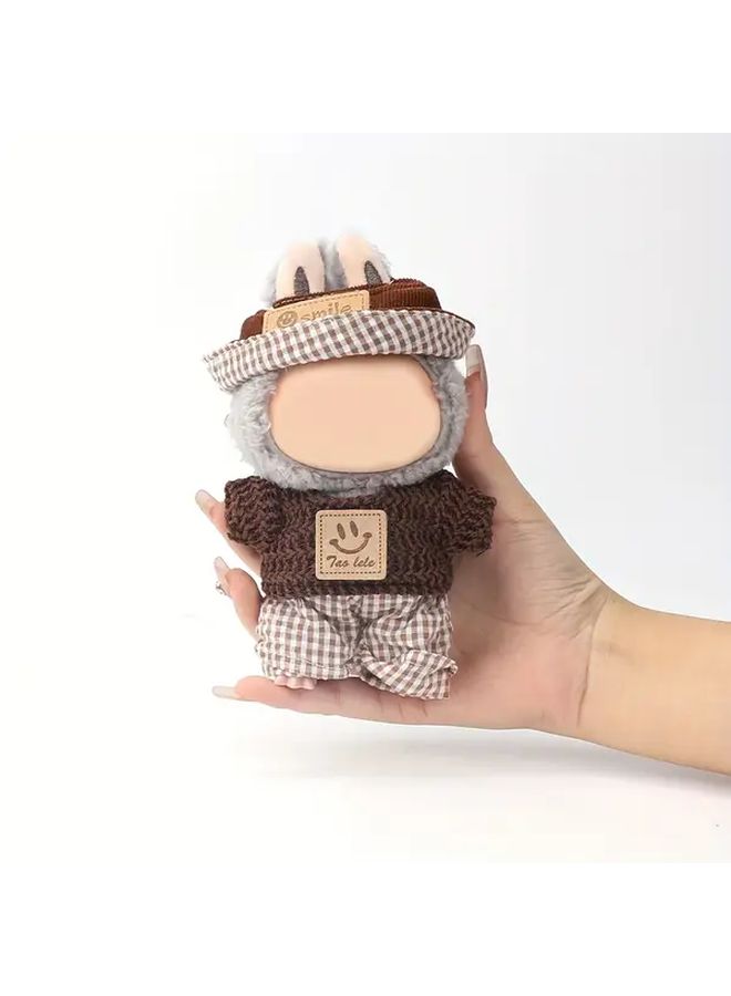 Coffee Color Doll Clothes Set Hat Pants Top For 5 9 To 6 7 Inch Dolls Gift - Image 3